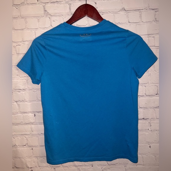 under armour heat gear blue & pink shirt size YLG - Picture 4 of 4